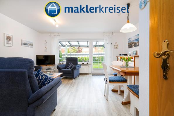 Nordseeheilbad Carolinensiel: Schönes Reihenmittelhaus mit Terrasse in super Lage